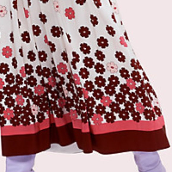 KATE SPADE NY Floral Kiss Tie In French Cream  NEW - Picture 7 of 8